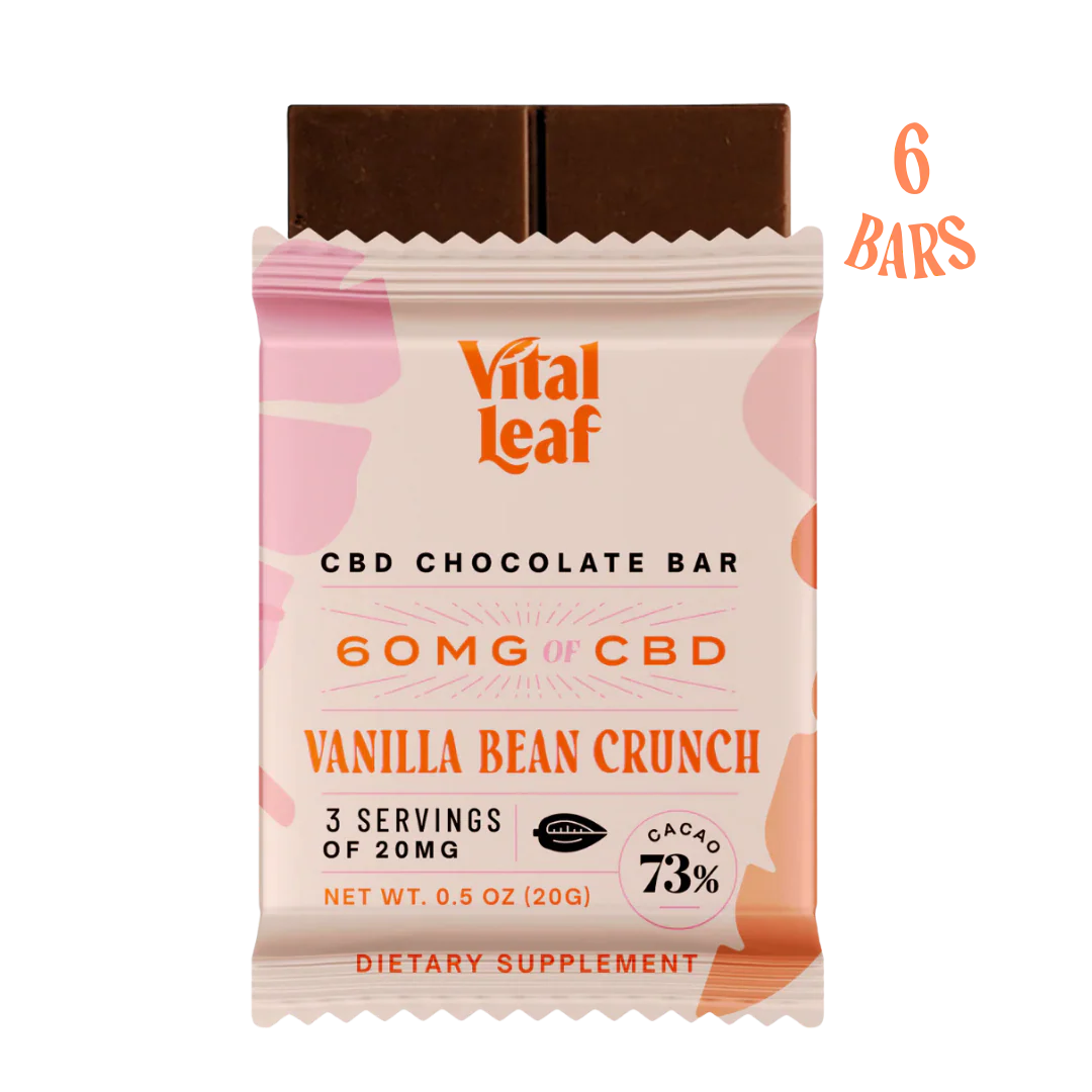 Vanilla Bean Crunch Mini CBD Chocolate Bars