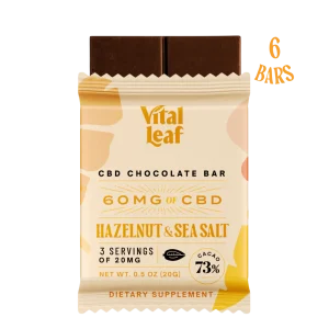 Hazelnut & Sea Salt Mini CBD Chocolate Bars