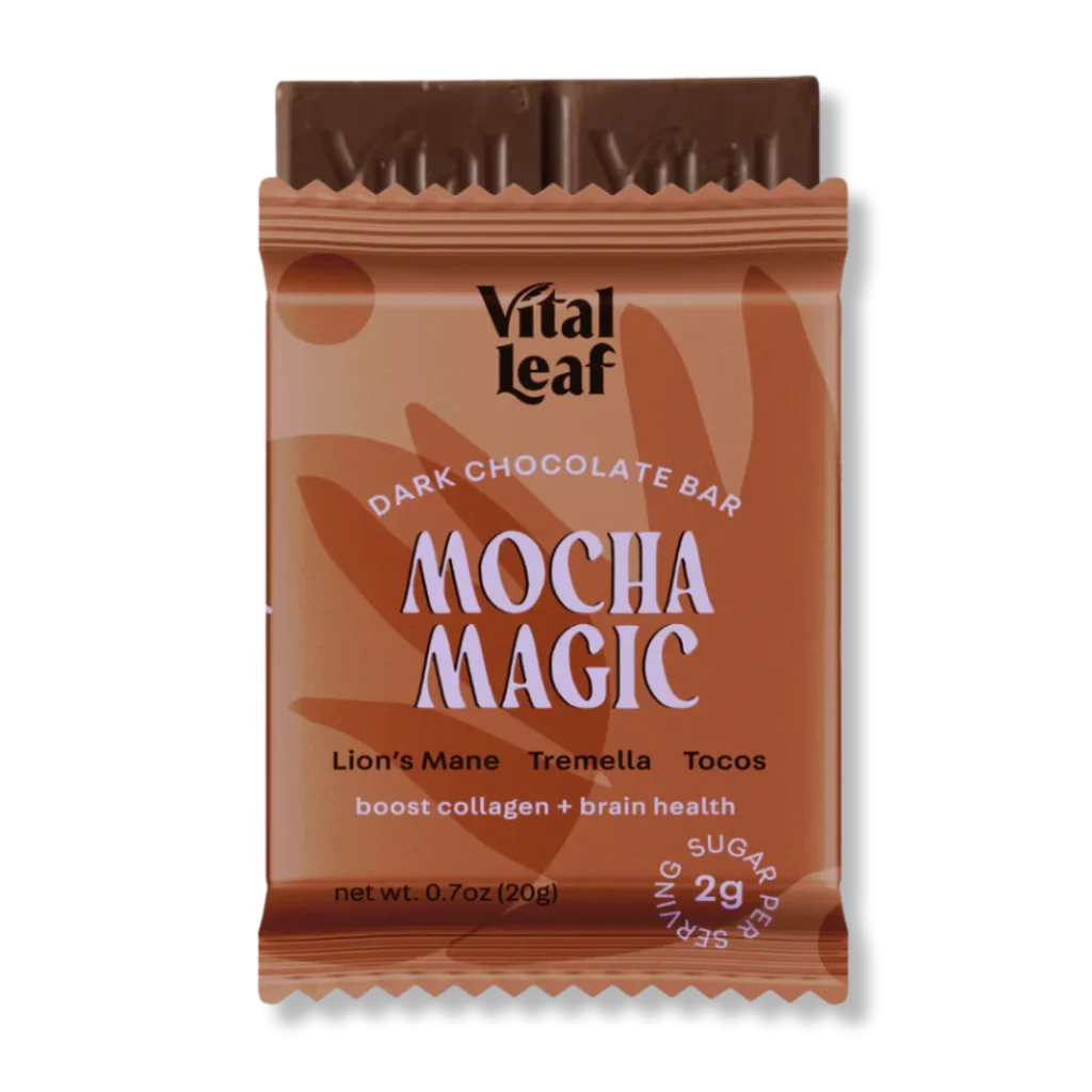 Mini Mocha Magic Dark Chocolate Bar: Brain Power + Collagen Boost (14 mini bars)