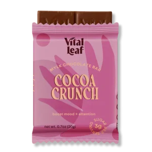 Mini Cocoa Crunch Mylk Chocolate Bar: Mood + Attention Boost (14 mini bars)